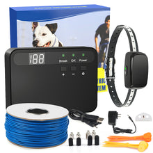 Load image into Gallery viewer, MASBRILL Electric Dog Fence, Underground Electric Dog Fence Rechargeable Dog Fence for Small Medium Large Dogs, 650 Ft Wire with 1 Collars