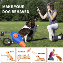 Load image into Gallery viewer, MASBRILL Dog Clickers for Training and Dog Whistle 2 in 1 with Wrist Strap-Puppy Training Clickers Pet Training Clicker for Cats Birds Horses-2Pcs