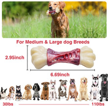 Load image into Gallery viewer, MASBRILL Large Dog Toys for Aggressive Chewers, Dog Toys for Large Dogs, Tough Dog Bone Chew Toys for Medium/ Large Dogs, Toothbrush Dog Toys for Aggressive Chewers Large Breed