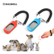 Load image into Gallery viewer, MASBRILL Dog Clicker for Training, Dog Training Clicker with Wrist Strap,Lightweight Easy to Use, Pet Training Clicker for Cats Puppy Bird Horse Behavioral Training-2 Pack