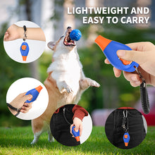 Load image into Gallery viewer, MASBRILL Dog Clickers for Training and Dog Whistle 2 in 1 with Wrist Strap-Puppy Training Clickers Pet Training Clicker for Cats Birds Horses-2Pcs
