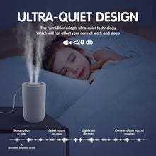 Load image into Gallery viewer, MASBRILL Humidifier for Room, 2L Cool Mist Quiet Humidifier for Baby, Humidifiers for Bedroom Large Room Whole House -White