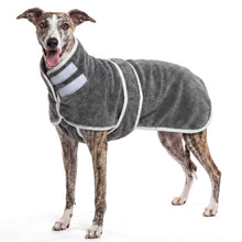 Load image into Gallery viewer, MASBRILL Dog Drying Towel for Small to Large Dogs, Absorbent Pet Bathrobe Coat with Adjustable Strap, Quick Dry Dog Towel for After Bath &amp; Swim &amp; Cold Weather
