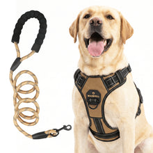 Load image into Gallery viewer, MASBRILL Dog Harness and Leash Set, No Pull Vest Harness, Reflective Adjustable Soft Padded Pet Harness with Handle for Small to Large Dogs
