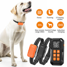 Load image into Gallery viewer, MASBRILL Wireless 2-in-1 Dog Fence and Training System，Adjustable Control Range 30 to 990 Feet, Safe Effective No Randomly Over Correction
