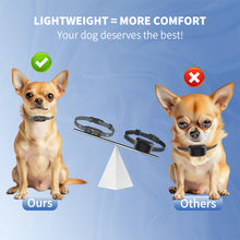 Load image into Gallery viewer, MASBRILL Dog Bark Collar for Small Medium Dogs, Effective No-Bark Collar, Smart Barking Collar, Rechargeable Anti Barking Training Collar with 7 Adjustable Sensitivity Beep Vibration Shock (Black)
