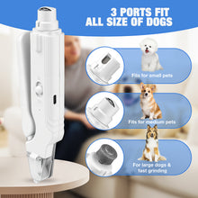 Load image into Gallery viewer, MASBRILL 2-in-1 Pet Nail Clippers &amp; Grinder with LED Light and Protective Guard, USB Rechargeable, Safe Nail Care for Small to Large Dogs and Cats, Beginner Friendly
