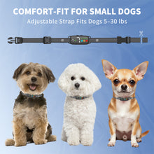 Load image into Gallery viewer, MASBRILL Dog Bark Collar for Small Medium Dogs, Effective No-Bark Collar, Smart Barking Collar, Rechargeable Anti Barking Training Collar with 7 Adjustable Sensitivity Beep Vibration Shock (Black)

