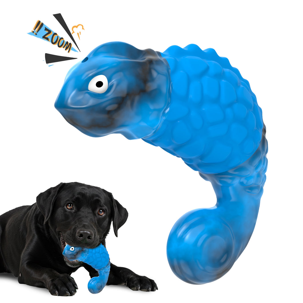 MASBRILL Dog Toys for Aggressive Chewers, Durable Chameleon Chew Toys for Small to Large Breeds-Interactive Toys with Fun Squeaky Sound for Boredom,Beef Flavor