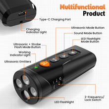 Load image into Gallery viewer, MASBRILL Ultrasonic Anti Barking Device, Handheld Dog Bark Deterrent Device Stops Bad Behavior, Alternative to painful dog shock collar
