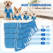 Load image into Gallery viewer, MASBRILL Dog Drying Towel for Small to Large Dogs, Absorbent Pet Bathrobe Coat with Adjustable Strap, Quick Dry Dog Towel for After Bath &amp; Swim &amp; Cold Weather
