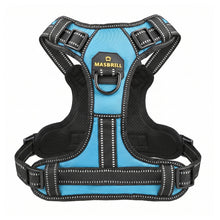 Load image into Gallery viewer, MASBRILL Reflective Dog Harness No Pull Dog Vest Harness with Handle, Breathable Padded Dog Chest Harness Adjustable for Medium Dog-Blue
