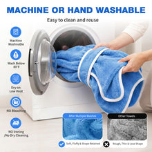 Load image into Gallery viewer, MASBRILL Dog Drying Towel for Small to Large Dogs, Absorbent Pet Bathrobe Coat with Adjustable Strap, Quick Dry Dog Towel for After Bath &amp; Swim &amp; Cold Weather
