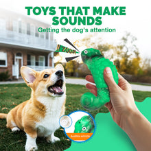 Load image into Gallery viewer, MASBRILL Dog Toys for Aggressive Chewers, Durable Chameleon Chew Toys for Small to Large Breeds-Interactive Toys with Fun Squeaky Sound for Boredom,Beef Flavor
