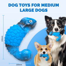 Load image into Gallery viewer, MASBRILL Dog Toys for Aggressive Chewers, Durable Chameleon Chew Toys for Small to Large Breeds-Interactive Toys with Fun Squeaky Sound for Boredom,Beef Flavor
