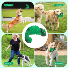 Load image into Gallery viewer, MASBRILL Dog Toys for Aggressive Chewers, Durable Chameleon Chew Toys for Small to Large Breeds-Interactive Toys with Fun Squeaky Sound for Boredom,Beef Flavor
