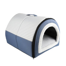 Load image into Gallery viewer, MASBRILL 2-in-1 Dog Bed &amp; Cat Bed with Soft Plush Entrance – Pet House for Indoor Puppy and Kittens with Anti-Slip Bottom, Foldable &amp; Waterproof
