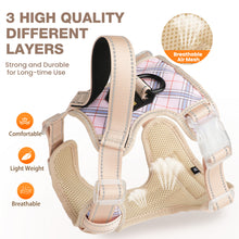 Load image into Gallery viewer, MASBRILL Reflective Dog Harness No Pull Dog Vest Harness with Handle, Breathable Padded Dog Chest Harness Adjustable for Medium Dog-Blue
