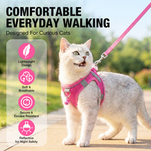 Load image into Gallery viewer, MASBRILL Cat &amp; Dog Harness and Leash Set, Reflective Escape-Proof No-Pull Soft Vest, Easy to Wear for Walking, Traveling, Includes Pet Bells
