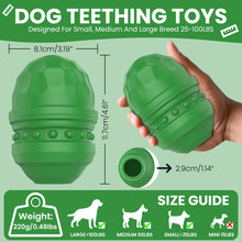 Load image into Gallery viewer, MASBRILL Fillable Dog Toys for Fetch &amp; Chew, Interactive Dog Toys for Aggressive Chewers, Treat Dispener for Smart Dogs, Boredom Busters, Beef Flavored

