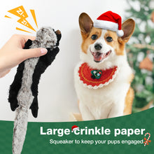 Load image into Gallery viewer, MASBRILL Dog Squeaky Toys, 5 PCS Crinkle Plush Dog Toys ,Stuffless Puppy Toys for Boredom,Teething and Chewing, Best Birthday Gift for Puppy to Large Size Breeds
