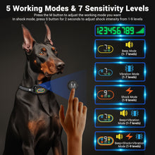 Load image into Gallery viewer, MASBRILL Dog Bark Shock Collar for Large Medium Small Dogs,Smart Bark Collar,Rechargeable Anti Barking Training Collar with 7 Adjustable Sensitivity, with Beep Vibration
