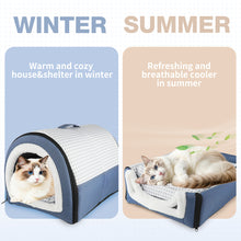 Load image into Gallery viewer, MASBRILL 2-in-1 Dog Bed &amp; Cat Bed with Soft Plush Entrance – Pet House for Indoor Puppy and Kittens with Anti-Slip Bottom, Foldable &amp; Waterproof
