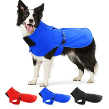 Load image into Gallery viewer, MASBRILL Dog Coat with Harness Built in, Waterproof &amp; Reflective, Turtleneck Dog Jacket , Fleece Vest with Buckle - Coats for Large Dogs for Cold Weather
