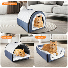 Load image into Gallery viewer, MASBRILL 2-in-1 Dog Bed &amp; Cat Bed with Soft Plush Entrance – Pet House for Indoor Puppy and Kittens with Anti-Slip Bottom, Foldable &amp; Waterproof
