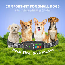 Load image into Gallery viewer, MASBRILL Dog Bark Collar for Small Medium Dogs, Effective No-Bark Collar, Smart Barking Collar, Rechargeable Anti Barking Training Collar with 7 Adjustable Sensitivity Beep Vibration Shock (Black)
