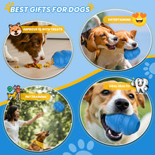 Load image into Gallery viewer, MASBRILL Fillable Dog Toys for Fetch &amp; Chew, Interactive Dog Toys for Aggressive Chewers, Treat Dispener for Smart Dogs, Boredom Busters, Beef Flavored

