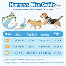 Load image into Gallery viewer, MASBRILL Dog Harness and Leash Set No Pull with Safety Lock, Adjustable Puppy Soft Vest, X-Shaped Pet Harness for Small Dog
