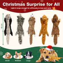 Load image into Gallery viewer, MASBRILL Dog Squeaky Toys, 5 PCS Crinkle Plush Dog Toys ,Stuffless Puppy Toys for Boredom,Teething and Chewing, Best Birthday Gift for Puppy to Large Size Breeds
