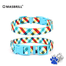 Load image into Gallery viewer, MASBRILL Dog Collar for Medium Dogs, Durable Nylon Dog Collars with Colorful Desige, Eyecatcher Looking and Comfortable Dog Collar
