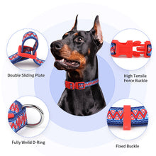 Load image into Gallery viewer, MASBRILL Dog Collar for Medium Dogs, Durable Nylon Dog Collars with Colorful Desige, Eyecatcher Looking and Comfortable Dog Collar
