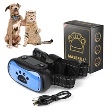 Load image into Gallery viewer, MASBRILL Rechargeable Dog Bark Collars for Med to Large Dogs, Anti Bark Collar with 7 Adjustable Levels, Stop Dog Bark Collar No Shock Waterproof
