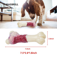Load image into Gallery viewer, MASBRILL Dog Toys for Aggressive Chewers, Indestructible Durable Dog Chew Toys, Non-Toxic Food Grade Nylon Dog Bone Toy Reduces Boredom, For Small Medium and Large Breed
