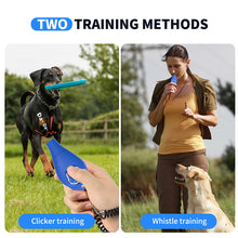 Load image into Gallery viewer, MASBRILL Dog Clickers for Training and Dog Whistle 2 in 1 with Wrist Strap-Puppy Training Clickers Pet Training Clicker for Cats Birds Horses-2Pcs
