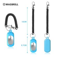 Load image into Gallery viewer, MASBRILL Dog Clicker for Training, Dog Training Clicker with Wrist Strap,Lightweight Easy to Use, Pet Training Clicker for Cats Puppy Bird Horse Behavioral Training-2 Pack
