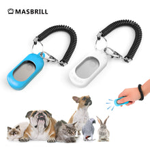 Load image into Gallery viewer, MASBRILL Dog Clicker for Training, Dog Training Clicker with Wrist Strap,Lightweight Easy to Use, Pet Training Clicker for Cats Puppy Bird Horse Behavioral Training-2 Pack
