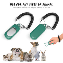 Load image into Gallery viewer, MASBRILL Dog Clicker for Training, Dog Training Clicker with Wrist Strap,Lightweight Easy to Use, Pet Training Clicker for Cats Puppy Bird Horse Behavioral Training-2 Pack
